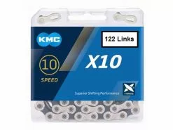 KMC CATENA 10V X10 122 Maglie Nero-Argento
