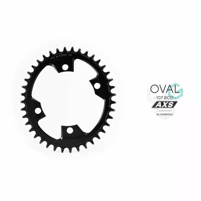 GARBARUK CORONA OVALE 107BCD PER SRAM AXS ROAD/CX