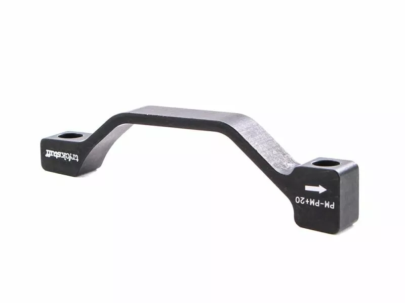 TRICKSTUFF ADATTATORE FRENO PM-PM +20 Mm | BLACK CON VITI IN ACCIAIO