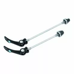 XENTIS COPPIA ASSI SGANCIO RAPIDO QR9 - ASSE ACCIAIO