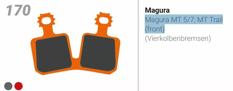 TRICKSTUFF PASTIGLIA BB170 PER FRENI MAGURA 4 PISTONI - Image 2