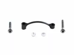 TRICKSTUFF ADATTATORE FRENO CNC PM-PM +20 Mm | BLACK CON VITI IN ACCIAIO