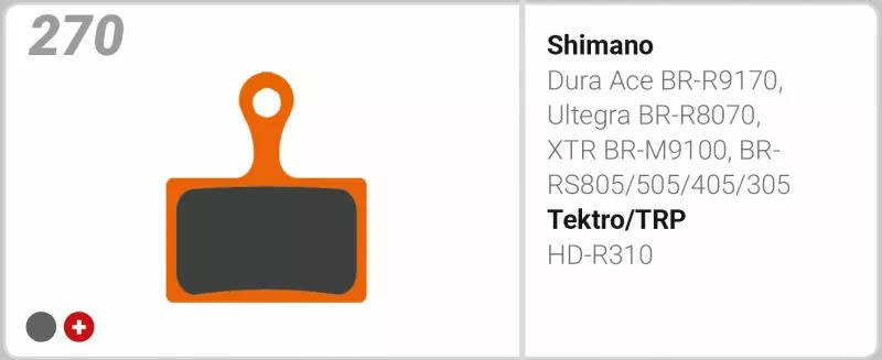 TRICKSTUFF PASTIGLIA BB 270 PER FRENI SHIMANO, TEKTRO/TRP - Image 2