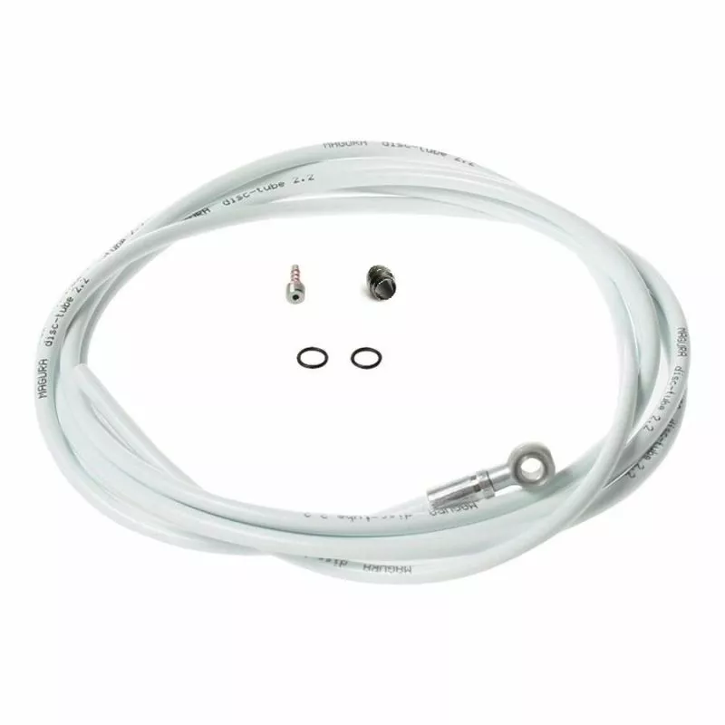 MAGURA TUBO FRENO ALTA PRESSIONE - ATTACCO BANJO 90° 250 Cm Bianco