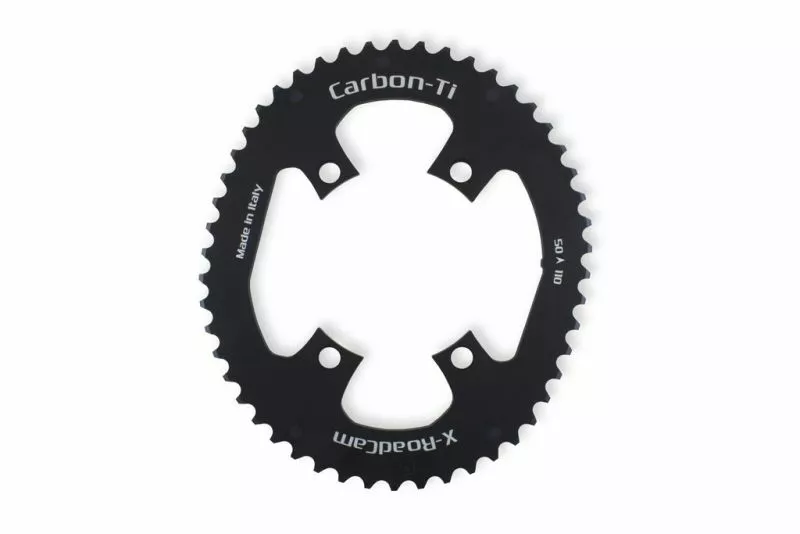 CARBON-TI CORONA ASIMMETRICA X-ROADCAM 4 FORI, SHIMANO - BCD110 IN AL7075-T6