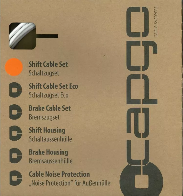 CAPGO (ORANGE LINE) KIT MTB CAVO + GUAINA 180 Cm + ACCESSORI - Image 2